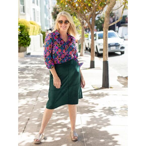 Lesley Evers Women's Multicolor 100% Cotton Kathryn Pajamas Set Size M - Picture 4 of 10